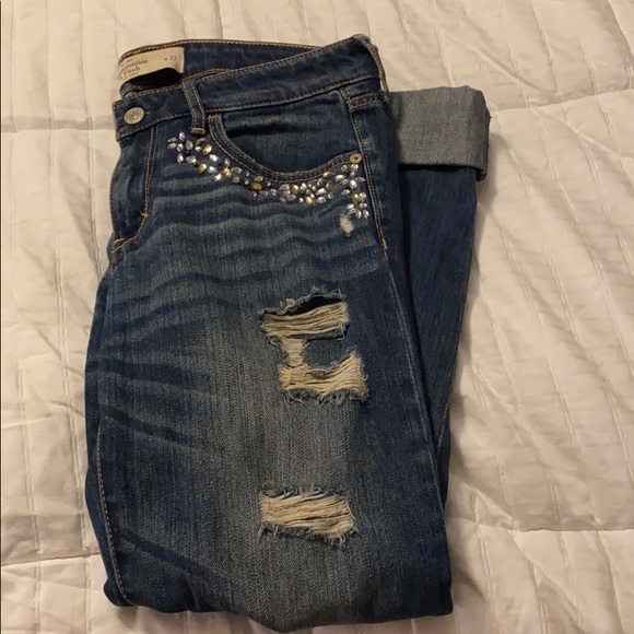 Abercrombie & Fitch Denim - Rhinestone jeans
